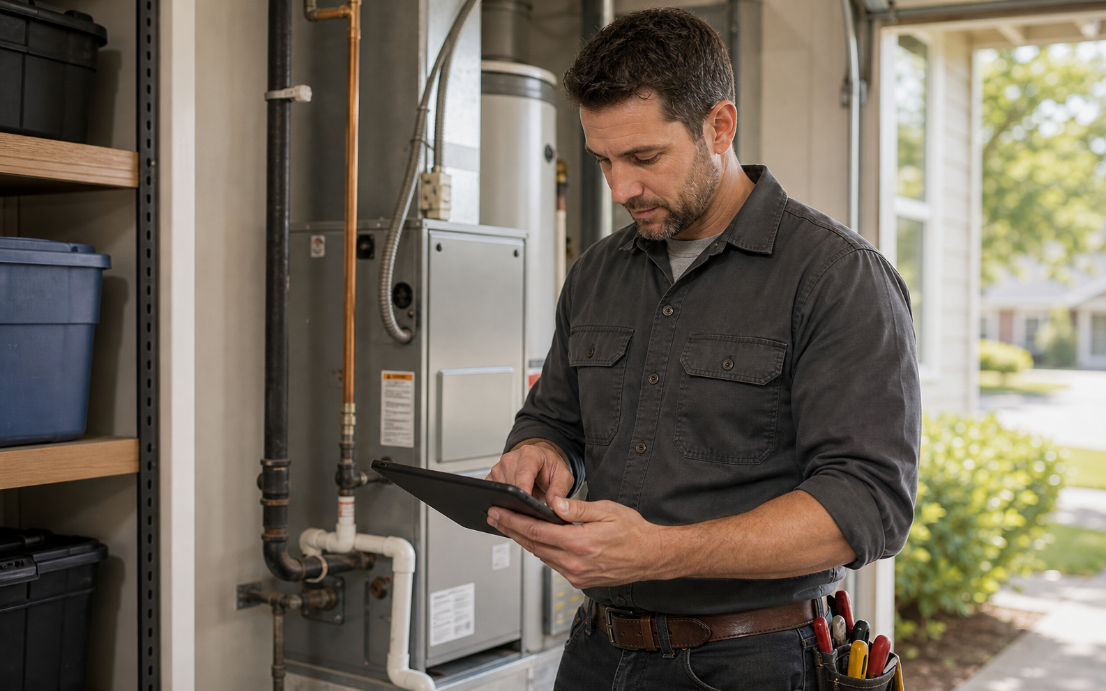 A local home service professional at work